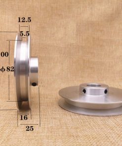 OD 100 mm Bore 10 mm V-Belt Pulley for A Section 1/2" V Rubber Belt