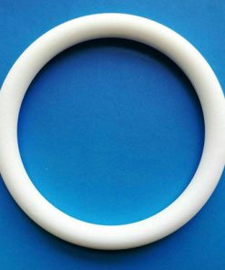 ID 6mm OD 8mm Thickness 1mm 5 Pcs White PTFE O-Ring