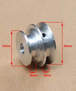 OD 40mm Bore 8mm V Groove 2 Step Pulley for O Section 3/8" V Rubber Be