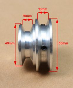 OD 50mm Bore 19mm V Groove 2 Step Pulley for O Section 3/8" V Rubber B