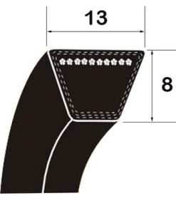 A Section 1549mm/61" Rubber V Belt