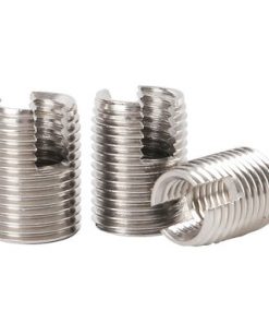 M6 x 1.0 x 12mm Stainless steel Slotted Self Tapping Threaded Inserts