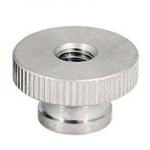 M5 x 0.8mm Knurled Thumb Nut Threaded through hole 10 Pcs