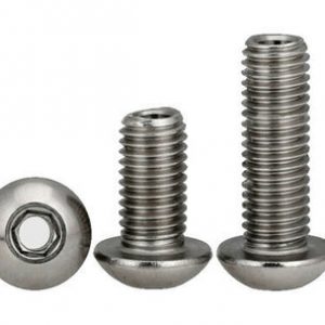 M5 x 0.8 x 12mm, Hole 2.5mm Button head hollow through hole screw bolt