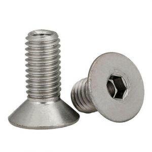 M5 x 0.8 x 8mm, Hole 2.5mm Flat Head Hollow Through Hole Screws Bolt 2