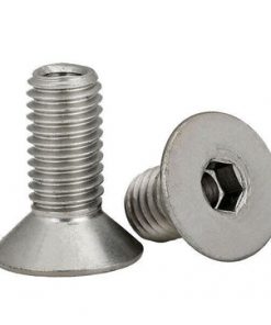 M8 x 1.25 x 30mm, Hole 4mm Flat Head Hollow Through Hole Screws Bolt 1