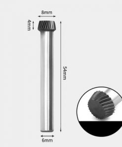 Tungsten Carbide Cone flat end Rotary Burr Single-cut 8 x 4mm