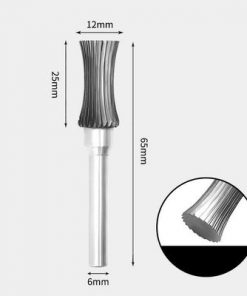Tungsten Carbide Concave shape Rotary Burr 12 x 25mm