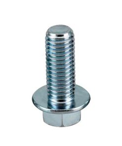 M8 x 1.25 x 30mm 5Pcs Full Thread Grade 8.8 Zinc Plated Flanged Hexago