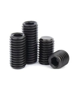 10 Pcs M5 x 0.5 x 8mm Flat Point Socket Set / Grub Screws Steel