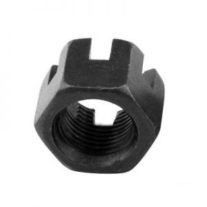 M10 x 1.0 Steel Locknut Slotted Hex Castle Nuts 10Pcs