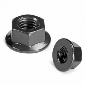 M6 x 1.0mm Flanged Hexagon Head Nut 5Pcs
