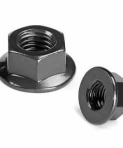 M8 x 1.25mm Flanged Hexagon Head Nut 5Pcs