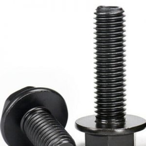 M10 x 1.25 x 30mm Flanged Hexagon Head Bolt 5Pcs