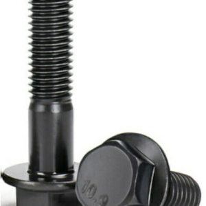 M10 x 1.25 x 110mm Flanged Hexagon Head Bolt 2Pcs