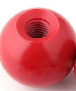 5 Pcs Red Bakelite Ball Handle Nut Knob Thread M12 x 1.75