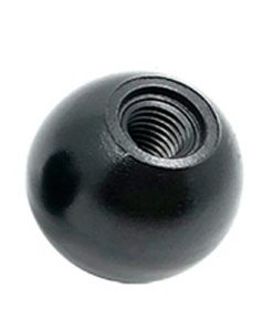 5 Pcs Black Bakelite Ball Handle Nut Knob Thread M6 x 1.0