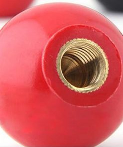 5 Pcs Red Bakelite Ball Handle Nut Knob Brass thread M5 x 0.8