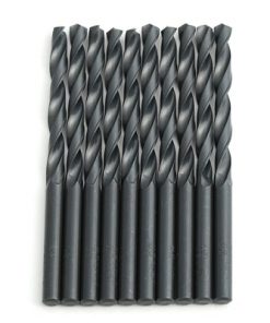 1.1 to 2mm (0.1mm Step) Diameter HSS Straight Shank Drill Bits 10Pcs