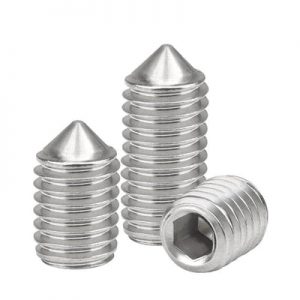 M6 x 1 x 12mm Cone Point Socket Set / Grub Screws Stainless Steel 20 P