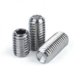 3/8"-16 x 1.75" Unified Cup Point Socket Set / Grub Screws Stainless S