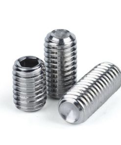 1/4"-28 x 3/16" Unified Cup Point Socket Set / Grub Screws Stainless S