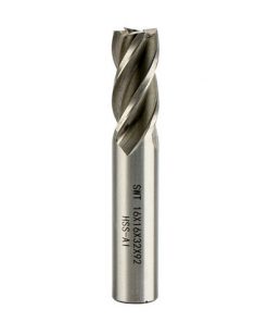 Cutting Diameter 2mm Overall Length 63mm 4 Flute HSS-AL End Mill Cutte