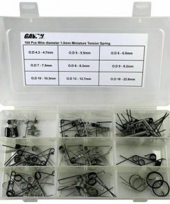 52 sizes of 104 Pcs Wire Dia. 1.0mm Torsion Spring Assortment Set