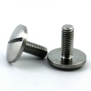 M5 x 0.8 x 6mm 5 Pcs Slotted Round Large Domed Head Screws